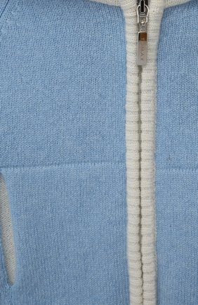 Детский комплект из кардигана с брюками BABY T голубого цвета по цене 17150 руб., арт. 22AIC825TZ/12M-3A | Фото 6 Детский комплект из кардигана с брюками BABY T голубого цвета, арт. 22AIC825TZ/12M-3A | Фото 6