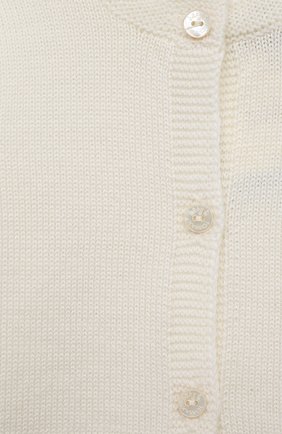 Детский комплект из кардигана и ползунков BABY T белого цвета, арт. 22AI115C/1M-12M | Фото 6