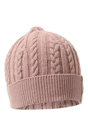 Детского шерстяная шапка HERNO розового цвета, арт. BER00003X/BERLAN05 | Фото 1 (Материал: Вискоза, Текстиль, Шерсть)