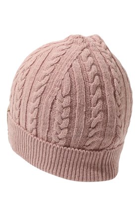Детского шерстяная шапка HERNO розового цвета, арт. BER00003X/BERLAN05 | Фото 2 (Материал: Вискоза, Текстиль, Шерсть)