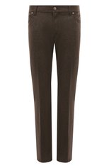 Мужские шерстяные брюки ANDREA CAMPAGNA коричневого цвета, арт. AC501/T207.10 | Фото 1 (Материал внешний: Шерсть; Длина (брюки, джинсы): Стандартные; Случай: Повседневный; Стили: Кэжуэл)