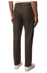 Мужские шерстяные брюки ANDREA CAMPAGNA коричневого цвета, арт. AC501/T207.10 | Фото 4 (Материал внешний: Шерсть; Длина (брюки, джинсы): Стандартные; Случай: Повседневный; Стили: Кэжуэл)