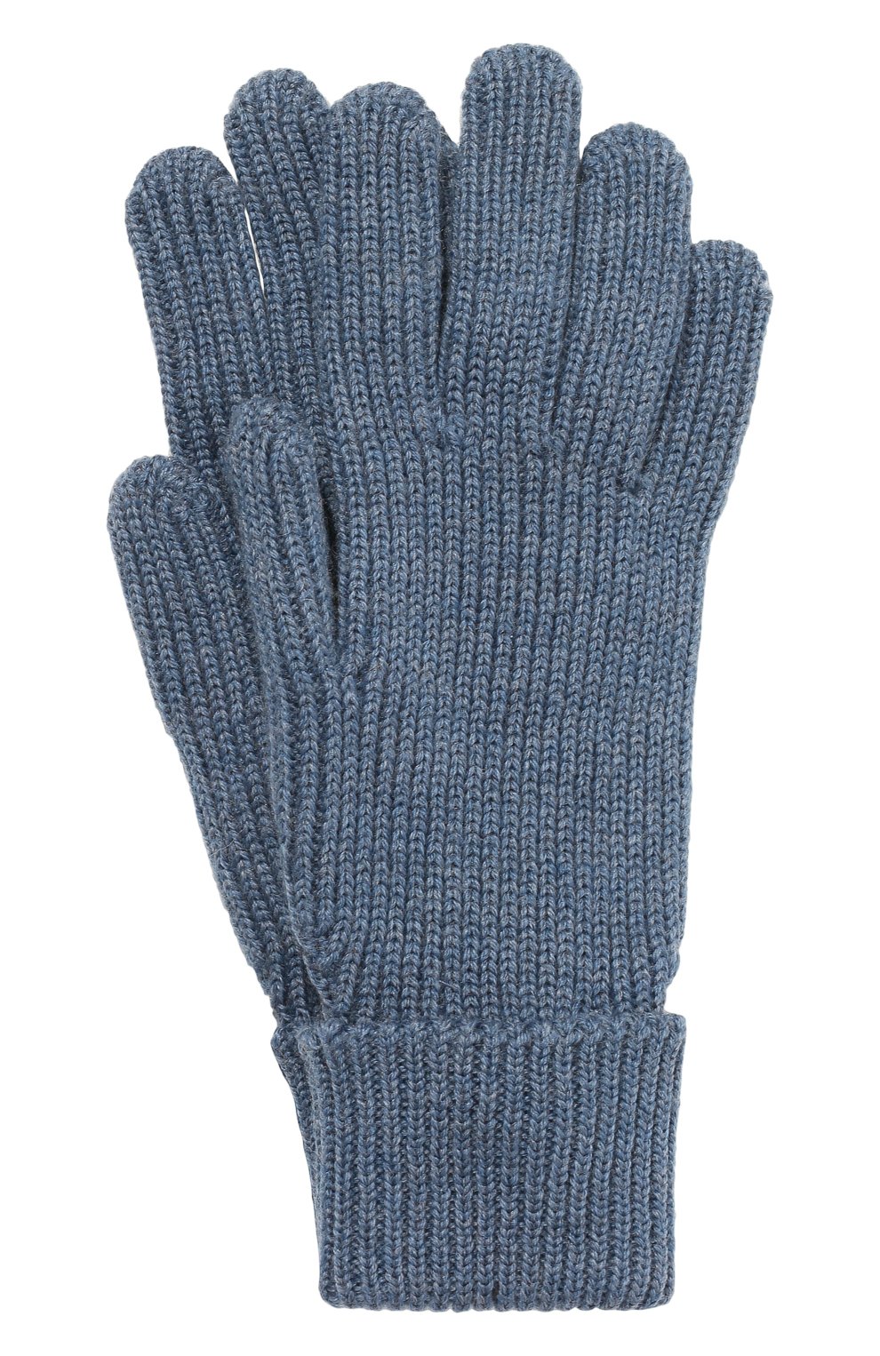 Мужские шерстяные перчатки WOOLRICH голубого цвета, арт. CFW0AC0168MR/UF0663 | Фото 1 (Материал: Текстиль, Шерсть; Кросс-КТ: Трикотаж)