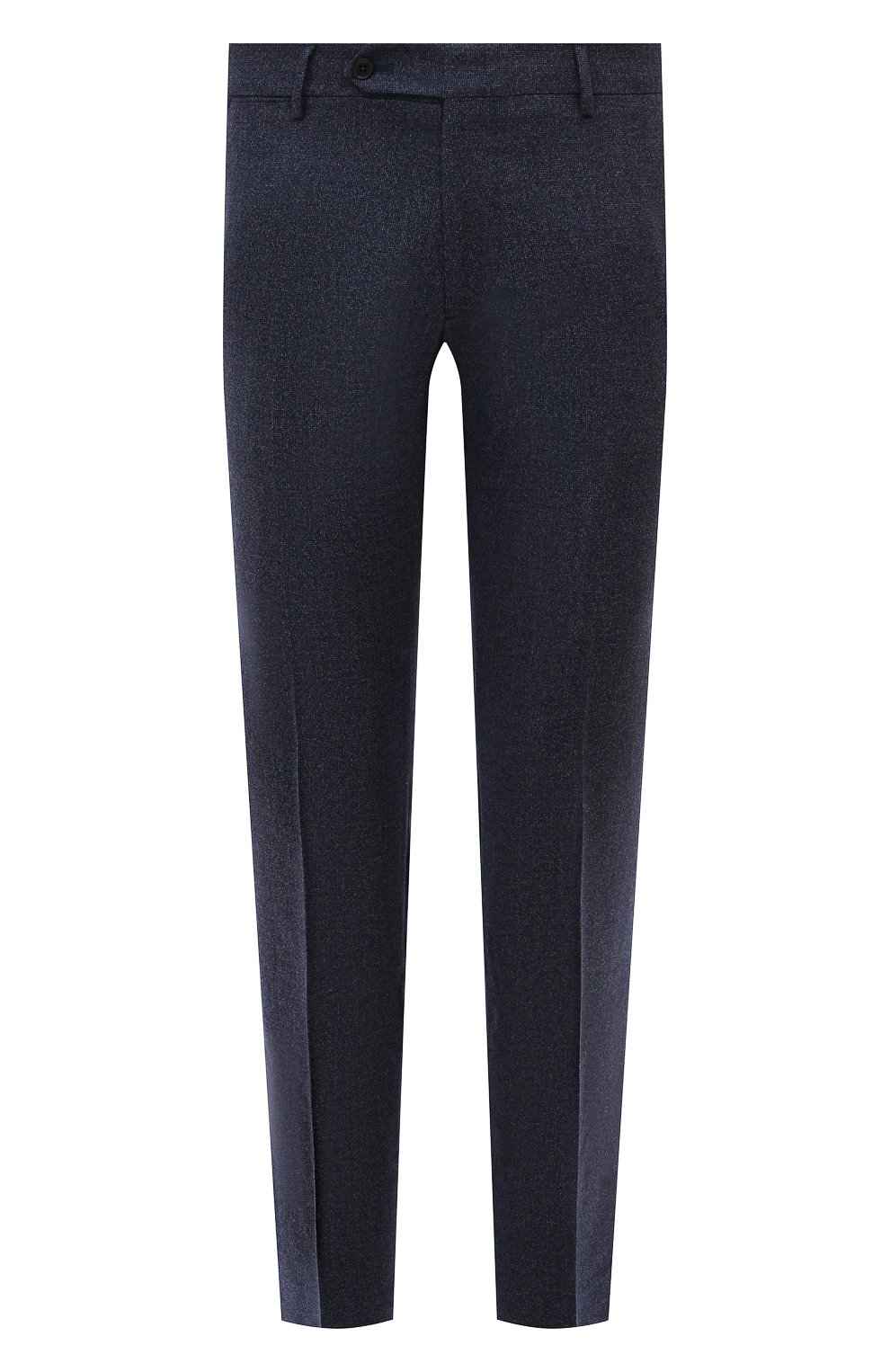 Мужские брюки из шерсти и хлопка BERWICH темно-синего цвета, арт. VULCAN0Z/GB1674 | Фото 1 (Материал внешний: Шерсть; Длина (брюки, джинсы): Стандартные; Случай: Повседневный; Материал подклада: Купро; Стили: Кэжуэл)