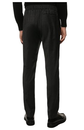 Мужские шерстяные брюки BERWICH темно-серого цвета, арт. VULCAN0Z/MZ1851X | Фото 4 (Материал внешний: Шерсть; Длина (брюки, джинсы): Стандартные; Случай: Повседневный; Материал подклада: Купро; Стили: Кэжуэл)