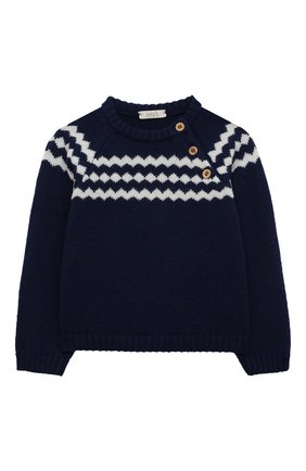 Детский комплект из пуловер и брюк BABY T синего цвета, арт. 22AI080C/1M-12M | Фото 2
