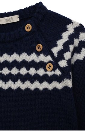 Детский комплект из пуловер и брюк BABY T синего цвета, арт. 22AI080C/1M-12M | Фото 4