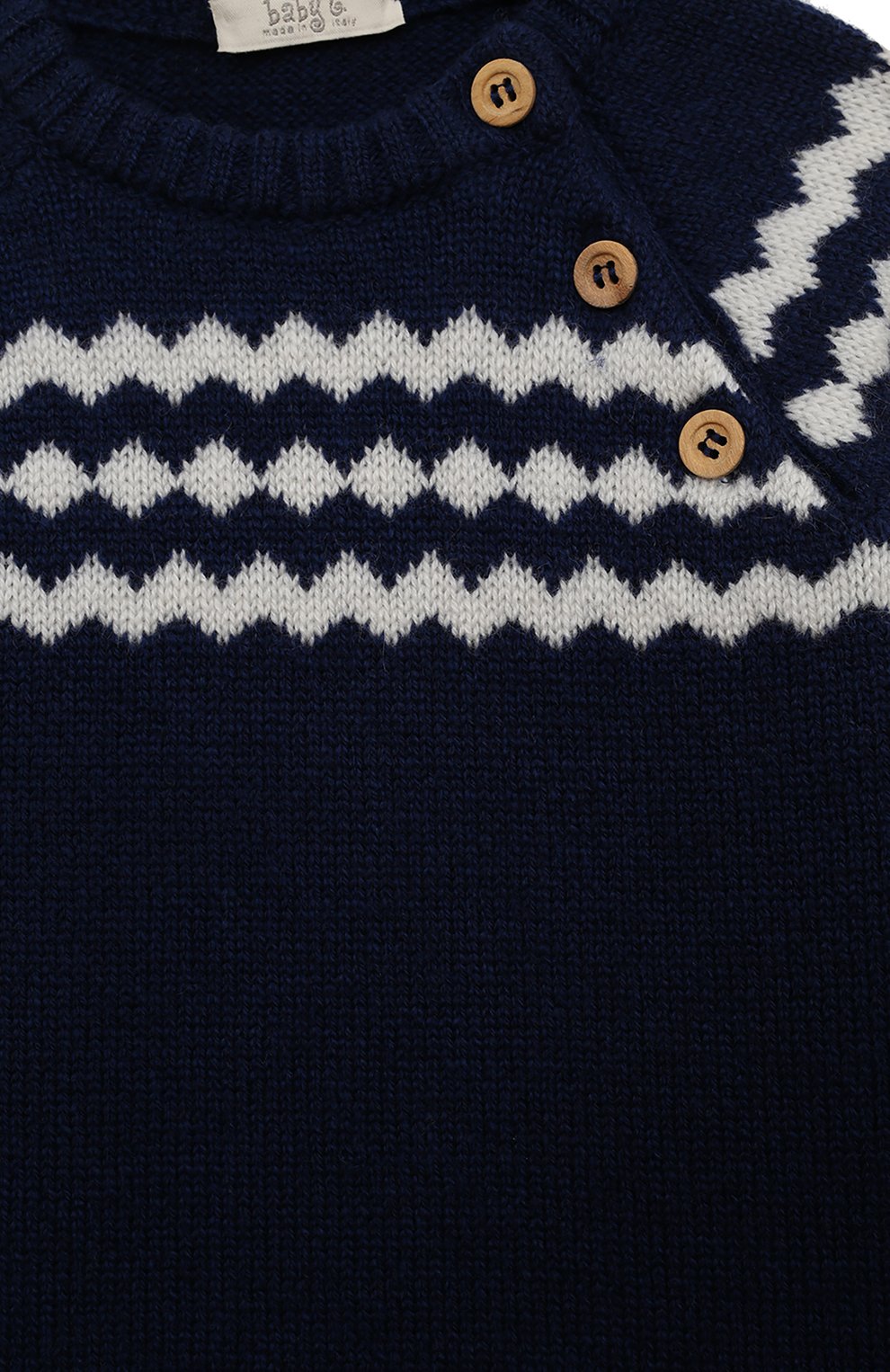 Детский комплект из пуловер и брюк BABY T синего цвета, арт. 22AI080C/18M-3A | Фото 4