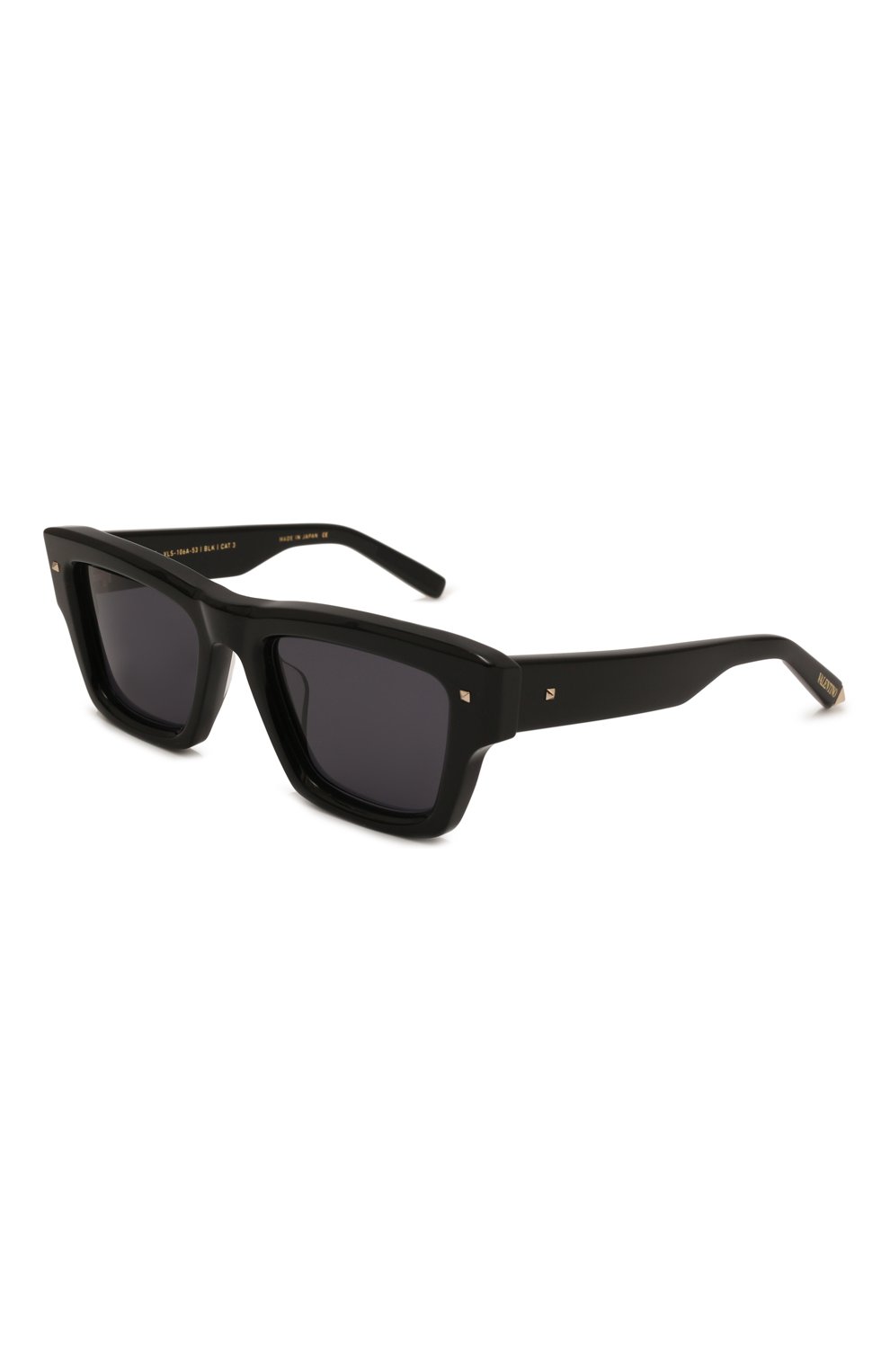 Женские солнцезащитные очки VALENTINO черного цвета, арт. VLS-106A | Фото 1 (Тип очков: С/з; Очки форма: Квадратные; Оптика Гендер: оптика-женское)