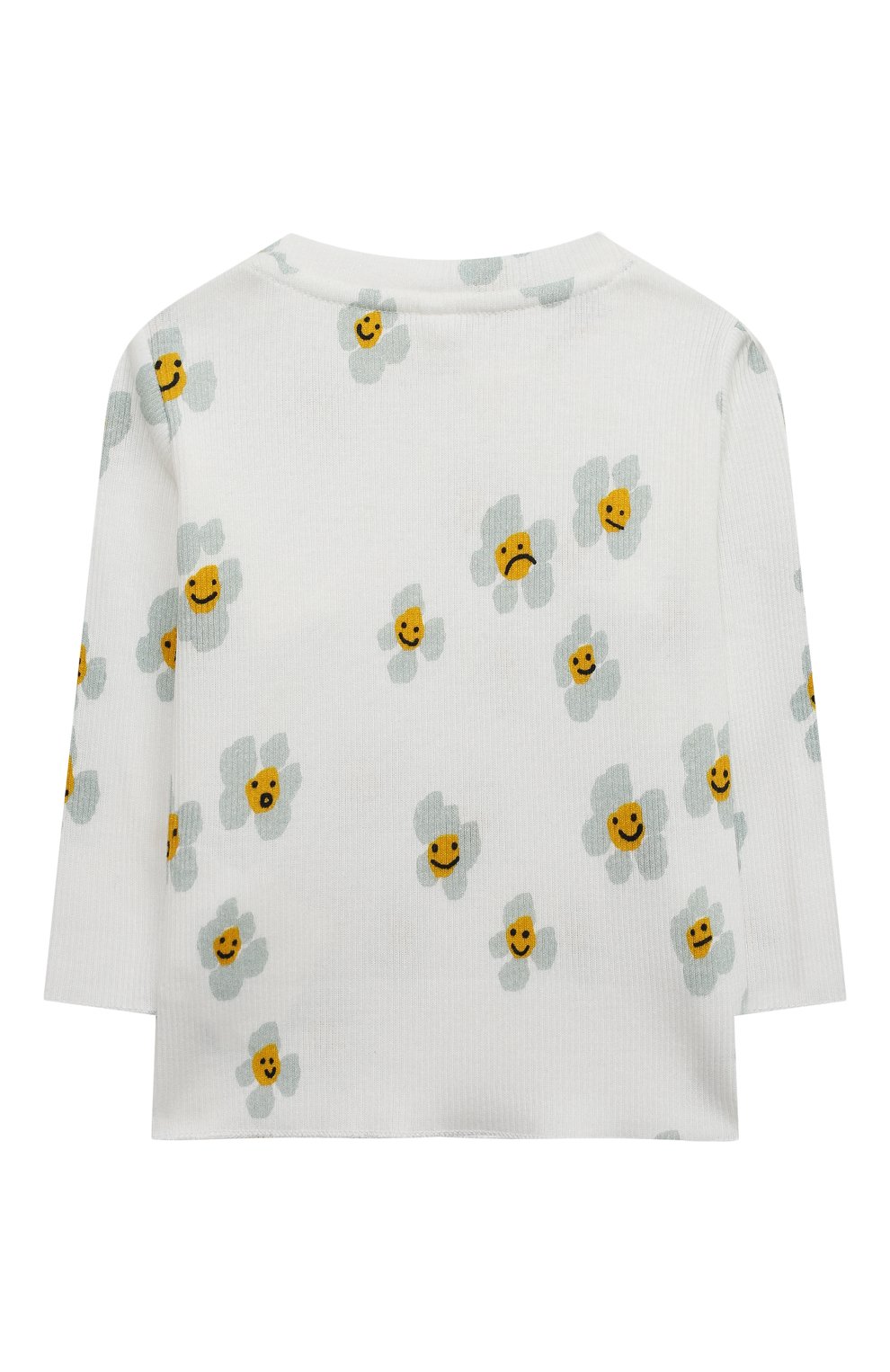 Детский хлопковый лонгслив STELLA MCCARTNEY белого цвета по цене 5400 руб., арт. 8R8100 | Фото 2 Детский хлопковый лонгслив STELLA MCCARTNEY белого цвета, арт. 8R8100 | Фото 2