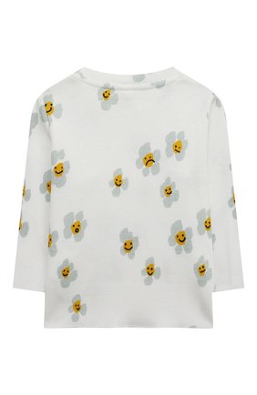 Детский хлопковый лонгслив STELLA MCCARTNEY белого цвета по цене 5400 руб., арт. 8R8100 | Фото 2 Детский хлопковый лонгслив STELLA MCCARTNEY белого цвета, арт. 8R8100 | Фото 2