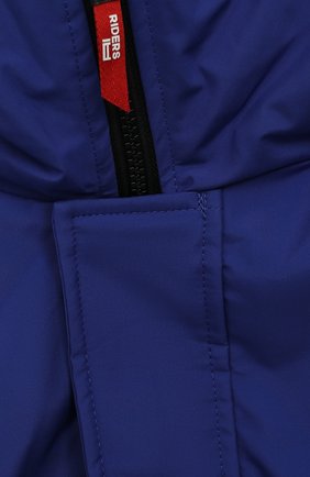 Детского утепленная парка AI RIDERS KIDS синего цвета, арт. AIW2/CK489B/THN1 | Фото 3 (Рукава: Длинные; Мальчики Кросс-КТ: парка-верхняя одежда; Материал внешний: Синтетический материал; Материал подклада: Синтетический материал)