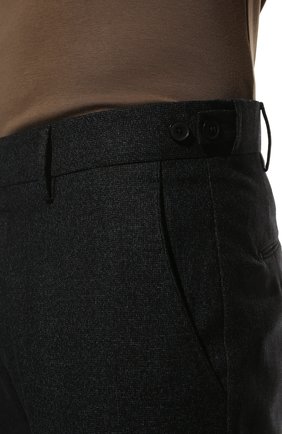 Мужские брюки из шерсти и хлопка BERWICH темно-синего цвета, арт. VULCAN0Z/GB1674 | Фото 5 (Материал внешний: Шерсть; Длина (брюки, джинсы): Стандартные; Материал подклада: Купро; Стили: Кэжуэл)