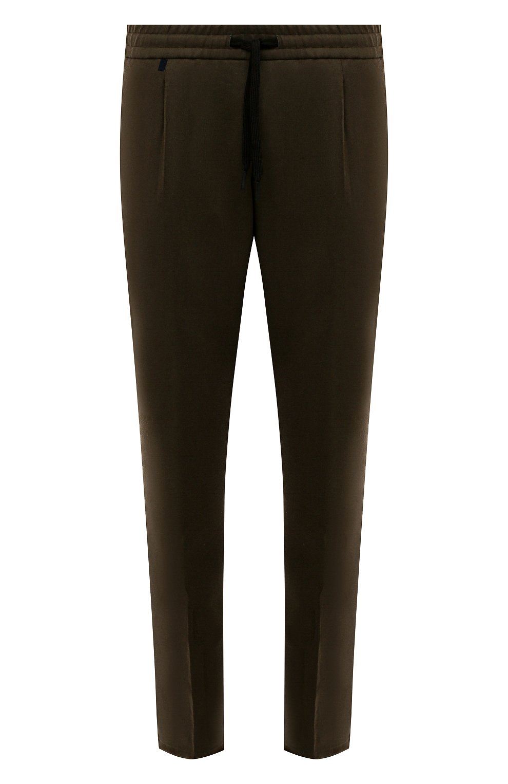 Мужские шерстяные брюки BERWICH хаки цвета, арт. SPIAGGIA RETR0/RD1800X | Фото 1 (Материал внешний: Шерсть; Длина (брюки, джинсы): Стандартные; Случай: Повседневный; Материал подклада: Купро; Стили: Кэжуэл)
