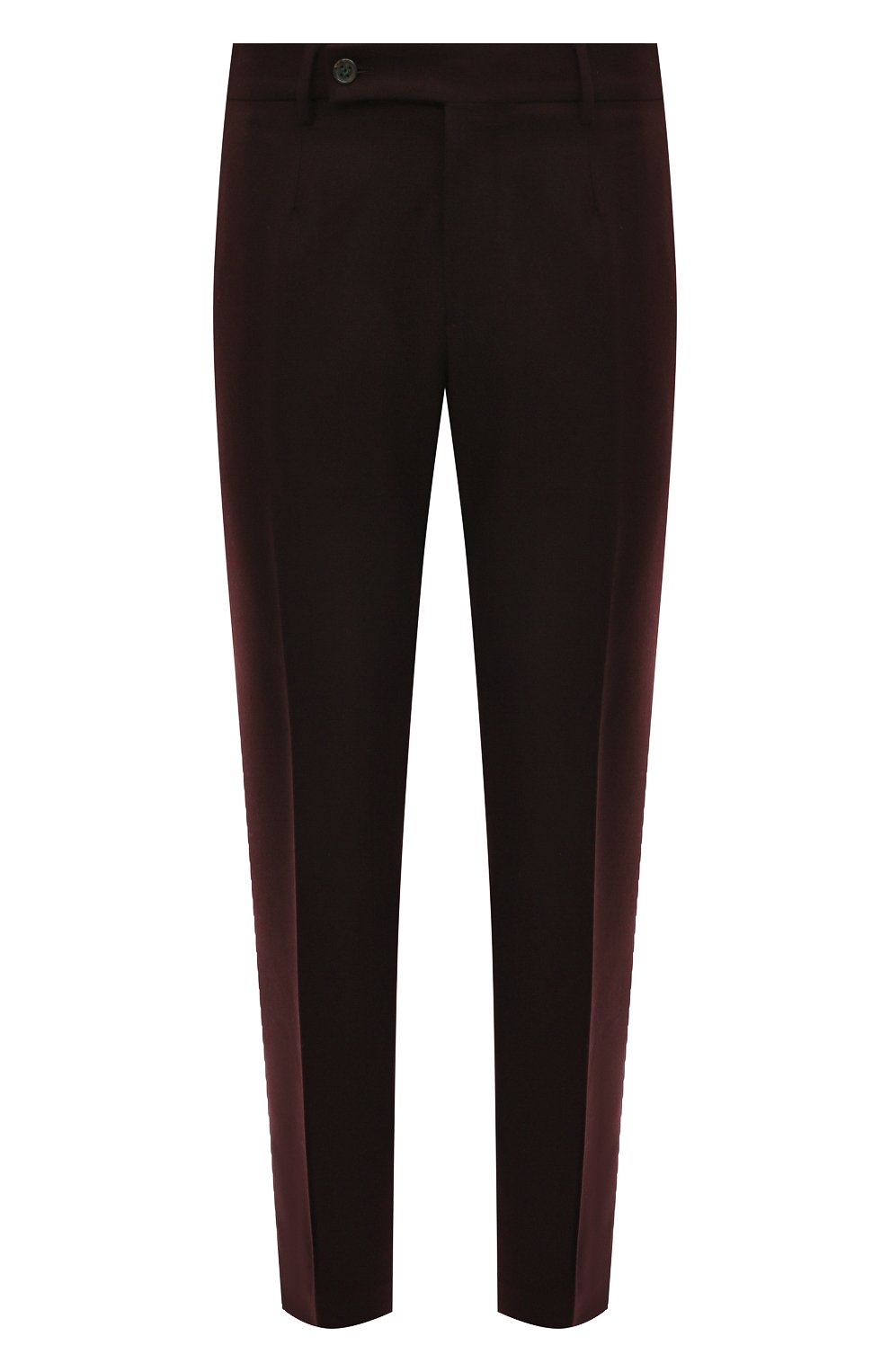 Мужские шерстяные брюки BERWICH бордового цвета, арт. GL0BE/VB1827 | Фото 1 (Материал внешний: Шерсть; Длина (брюки, джинсы): Стандартные; Случай: Повседневный; Материал подклада: Купро; Стили: Кэжуэл)
