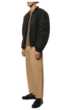 Мужские кожаные кеды quinn PREMIATA черного цвета, арт. QUINN/VAR6000 | Фото 2 (Материал внешний: Кожа; Материал внутренний: Натуральная кожа; Стили: Классический; Материал утеплителя: Без утеплителя)