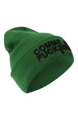 Женская шапка COMME DES FUCKDOWN зеленого цвета, арт. CDFAD673 | Фото 1 (Материал: Текстиль, Синтетический материал)