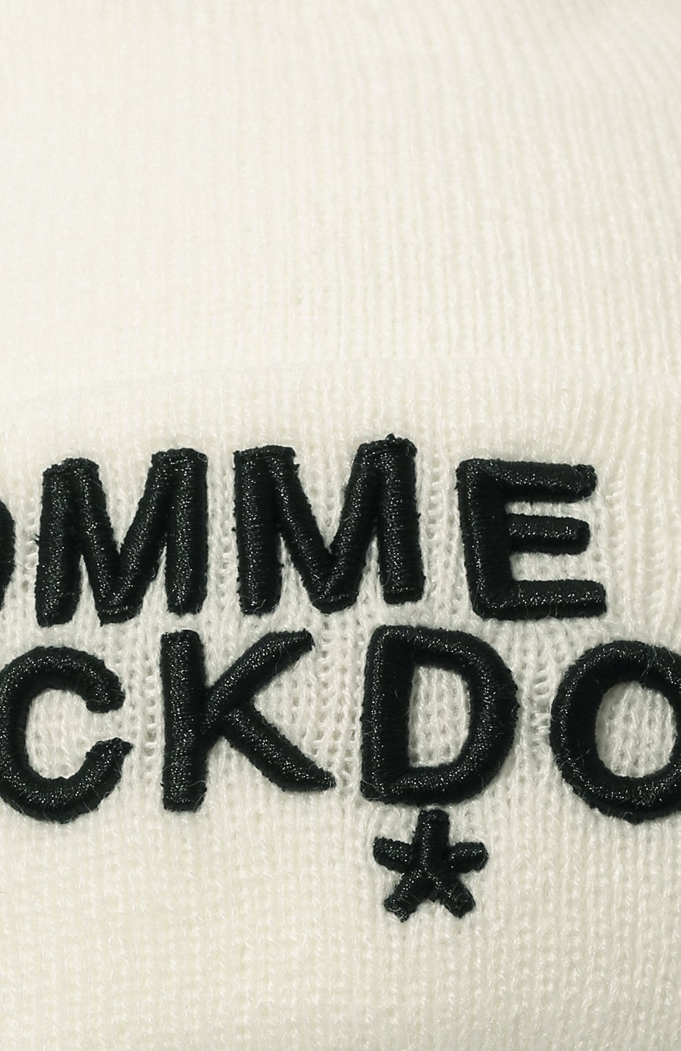 Женская шапка COMME DES FUCKDOWN белого цвета, арт. CDFAD673 | Фото 4 (Материал: Текстиль, Синтетический материал)