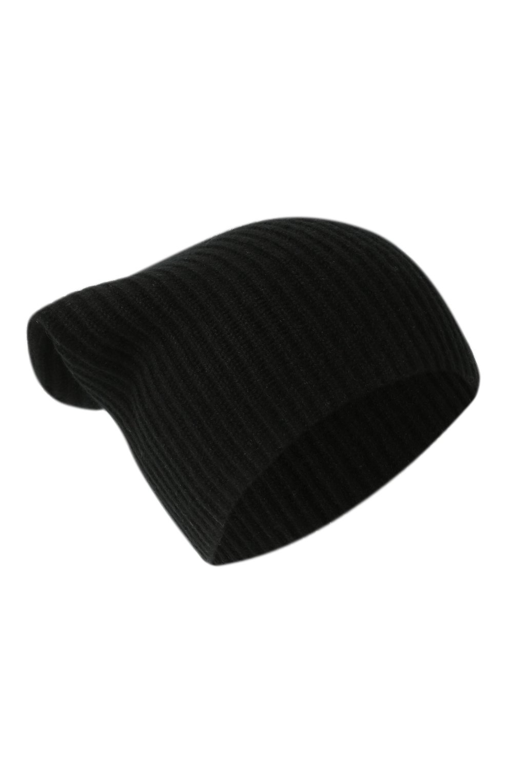 Женская кашемировая шапка ALLUDE черного цвета, арт. 225/11244 | Фото 1 (Материал: Текстиль, Кашемир, Шерсть)