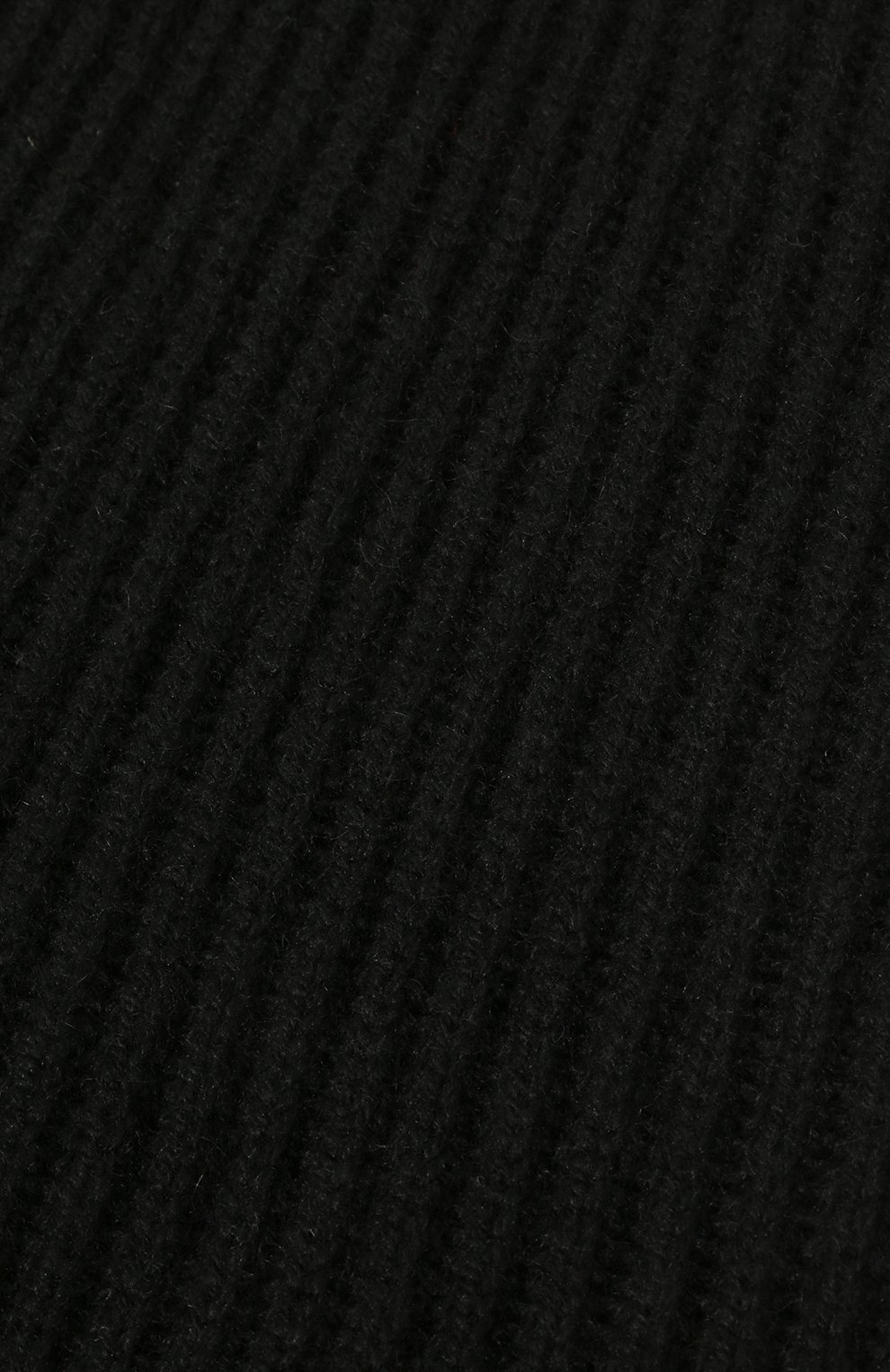 Женская кашемировая шапка ALLUDE черного цвета, арт. 225/11244 | Фото 4 (Материал: Текстиль, Кашемир, Шерсть)