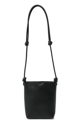 Женская сумка giro JIL SANDER черного цвета, арт. J07WG0002-P4851 | Фото 1 (Материал: Натуральная кожа; Сумки-технические: Сумки через плечо; Размер: mini)