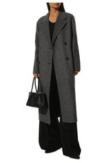 Женское шерстяное пальто IVY OAK черно-белого цвета, арт. I01122F1099 | Фото 2 (Материал внешний: Шерсть; Рукава: Длинные; Длина (верхняя одежда): Длинные; 1-2-бортные: Двубортные; Стили: Кэжуэл)