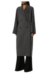 Женское шерстяное пальто IVY OAK черно-белого цвета, арт. I01122F1099 | Фото 3 (Материал внешний: Шерсть; Рукава: Длинные; Длина (верхняя одежда): Длинные; 1-2-бортные: Двубортные; Стили: Кэжуэл)