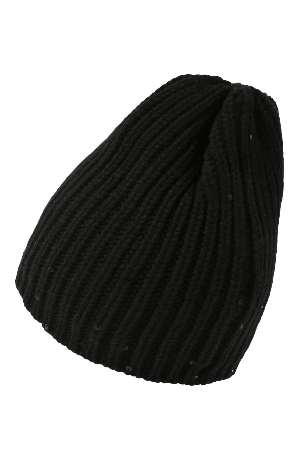 Женская шапка PANICALE черного цвета, арт. D31730CU | Фото 3 (Материал: Текстиль, Шерсть)