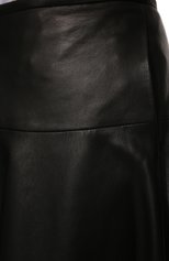 Женская кожаная юбка BATS черного цвета, арт. FW22_S_2201 | Фото 5 (Стили: Гранж; Женское Кросс-КТ: Юбка-одежда; Длина Ж (юбки, платья, шорты): Миди; Материал внешний: Натуральная кожа)