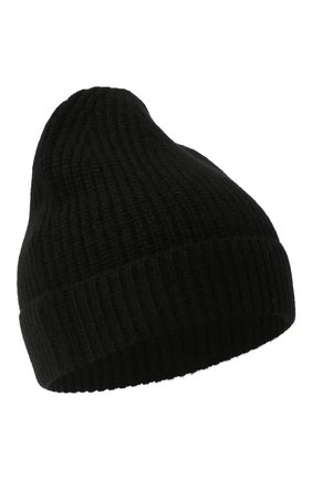 Женская кашемировая шапка ADDICTED черного цвета, арт. MK904 | Фото 1 (Материал: Кашемир, Шерсть, Текстиль)