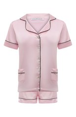 Женская шелковая пижама PRIMROSE розового цвета, арт. 1W.400RSK.S004 | Фото 1 (Материал внешний: Шелк)