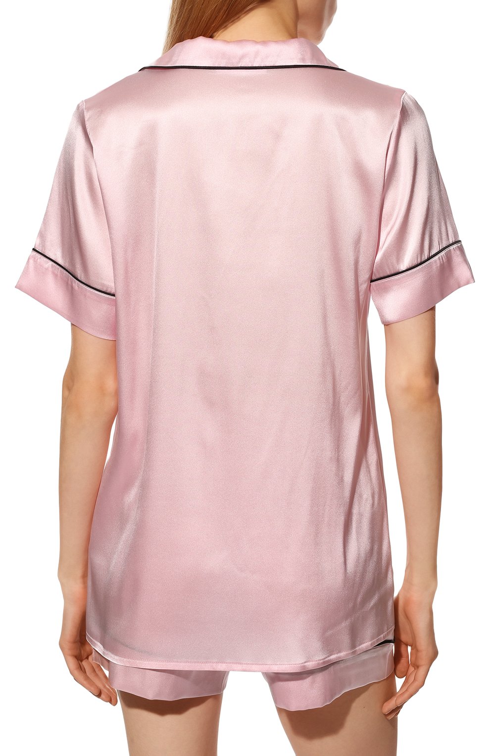 Женская шелковая пижама PRIMROSE розового цвета, арт. 1W.400RSK.S004 | Фото 4 (Материал внешний: Шелк)