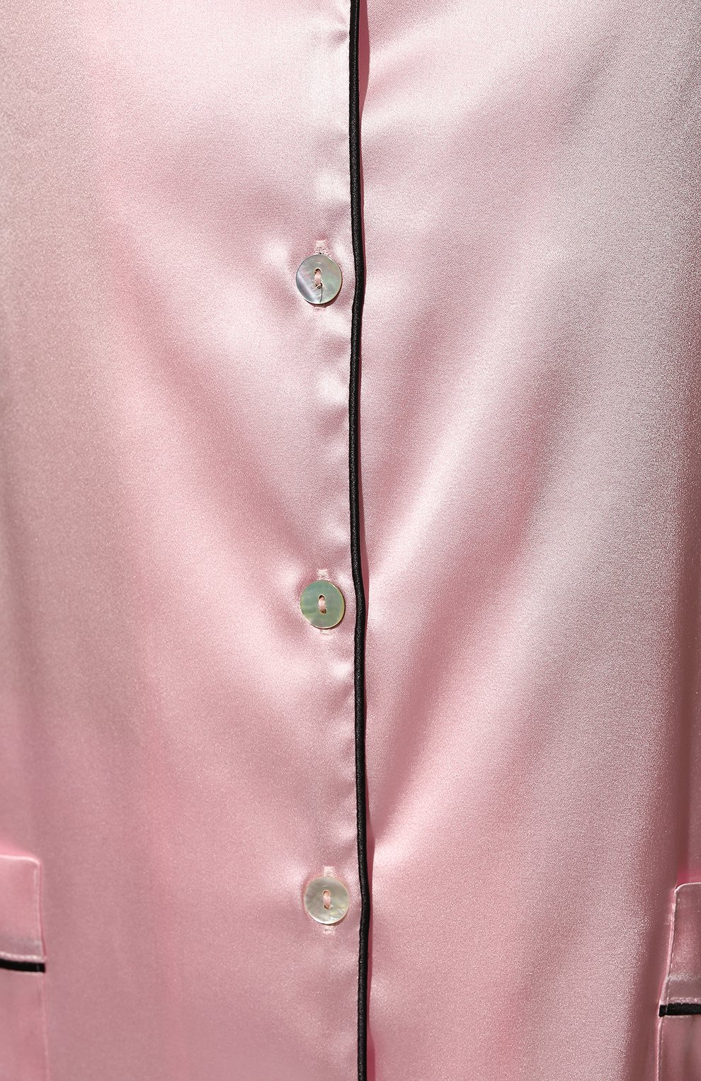 Женская шелковая пижама PRIMROSE розового цвета, арт. 1W.400RSK.S004 | Фото 5 (Материал внешний: Шелк)