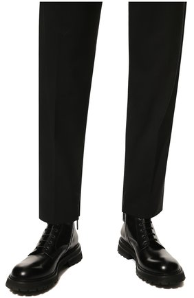 Мужские кожаные ботинки PREMIATA черного цвета, арт. 32021/R0IS | Фото 3 (Материал внешний: Кожа; Мужское Кросс-КТ: Ботинки-обувь; Материал внутренний: Натуральная кожа; Материал утеплителя: Без утеплителя)