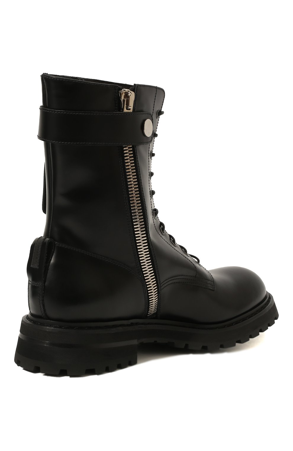Мужские кожаные ботинки PREMIATA черного цвета, арт. 32021/R0IS | Фото 5 (Материал внешний: Кожа; Мужское Кросс-КТ: Ботинки-обувь; Материал внутренний: Натуральная кожа; Материал утеплителя: Без утеплителя)