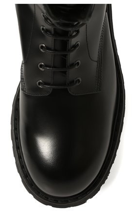 Мужские кожаные ботинки PREMIATA черного цвета, арт. 32021/R0IS | Фото 6 (Материал внешний: Кожа; Мужское Кросс-КТ: Ботинки-обувь; Материал внутренний: Натуральная кожа; Материал утеплителя: Без утеплителя)