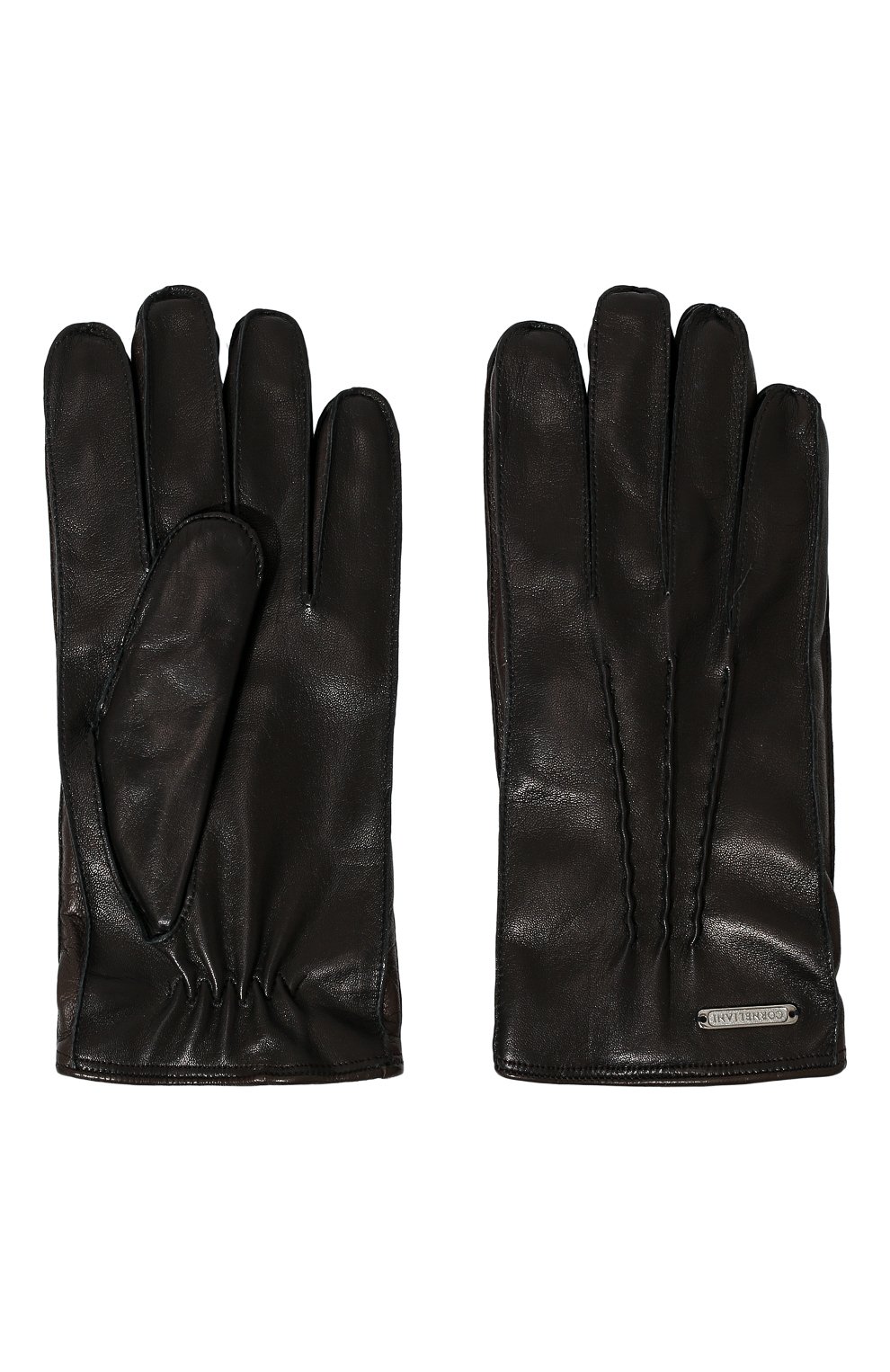 Мужские кожаные перчатки CORNELIANI черного цвета по цене 21600 руб., арт. 90Q318-2820590/00 | Фото 3 Мужские кожаные перчатки CORNELIANI черного цвета, арт. 90Q318-2820590/00 | Фото 3 (Материал: Натуральная кожа; Мужское Кросс-КТ: Кожа и замша)