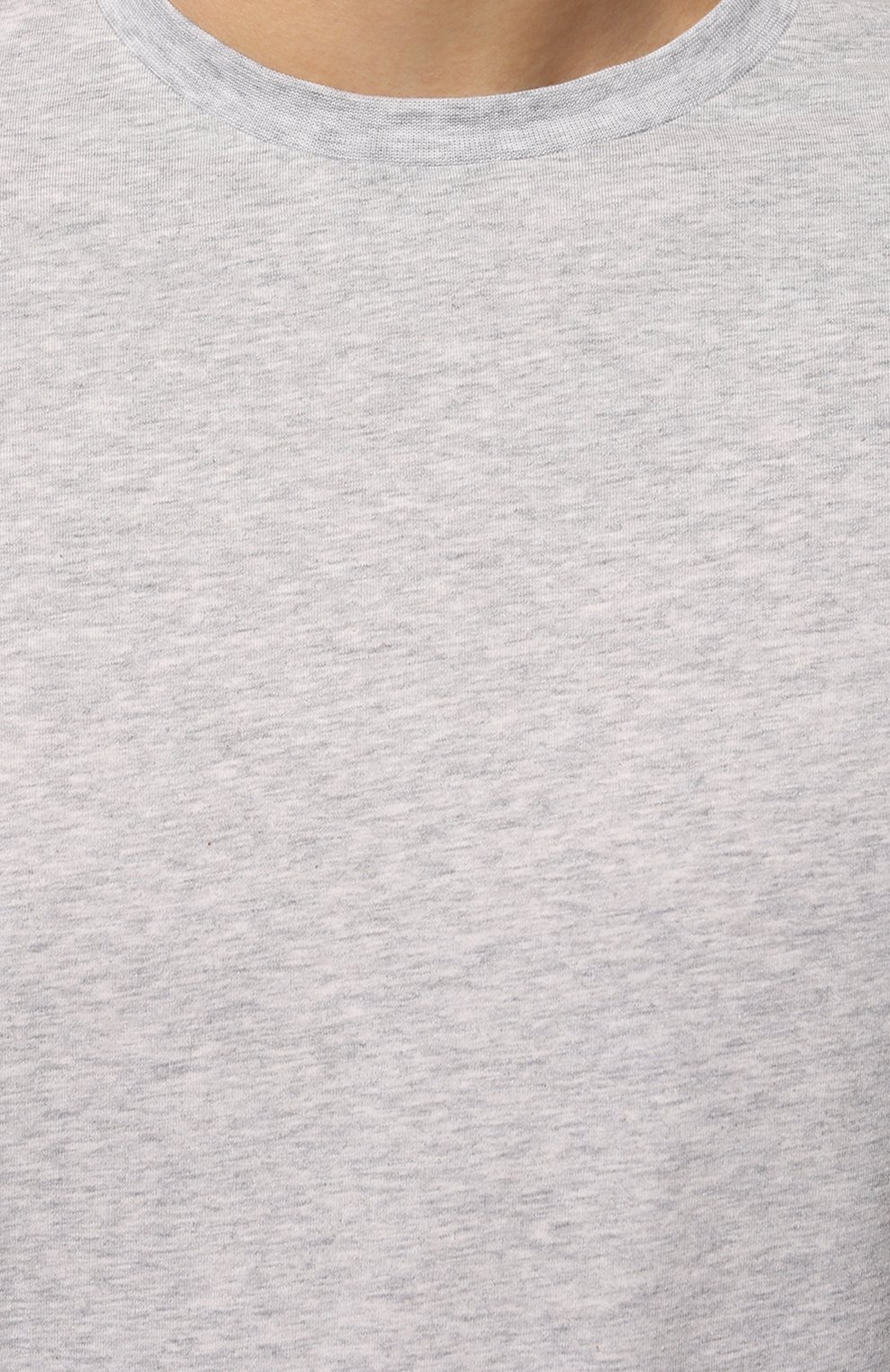Мужская хлопковая футболка DSQUARED2 серого цвета, арт. D9M204000 | Фото 5 (Принт: Без принта; Рукава: Короткие; Длина (для топов): Стандартные; Материал внешний: Хлопок; Стили: Кэжуэл)