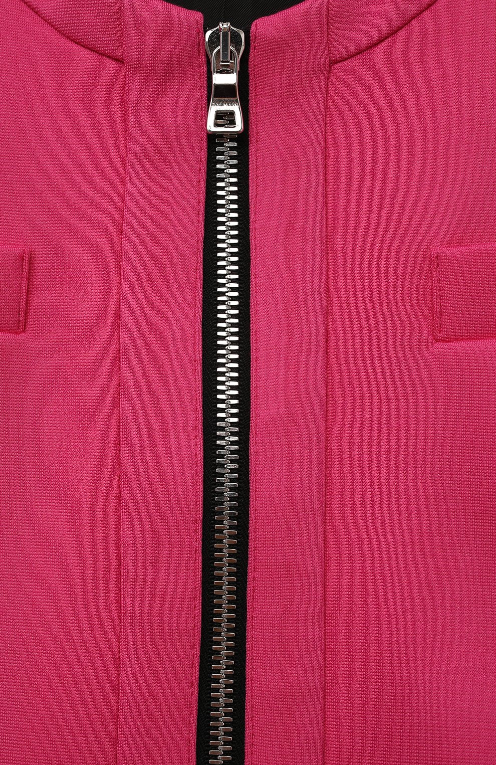 Детский жакет из вискозы BALMAIN розового цвета, арт. 6R2B44 | Фото 3 (Девочки Кросс-КТ: Жакет-одежда; Рукава: Длинные; Материал внешний: Вискоза)