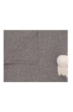 Детского шерстяное одеяло BABY T серого цвета, арт. 22AI172C0 | Фото 1