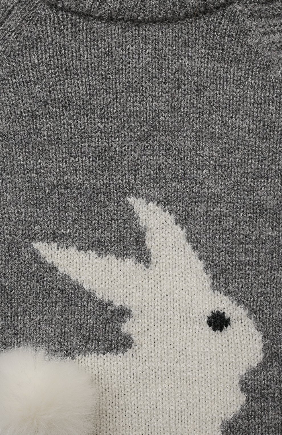 Детский комплект из пуловера и брюк BABY T серого цвета, арт. 22AI170C/1M-12M | Фото 6