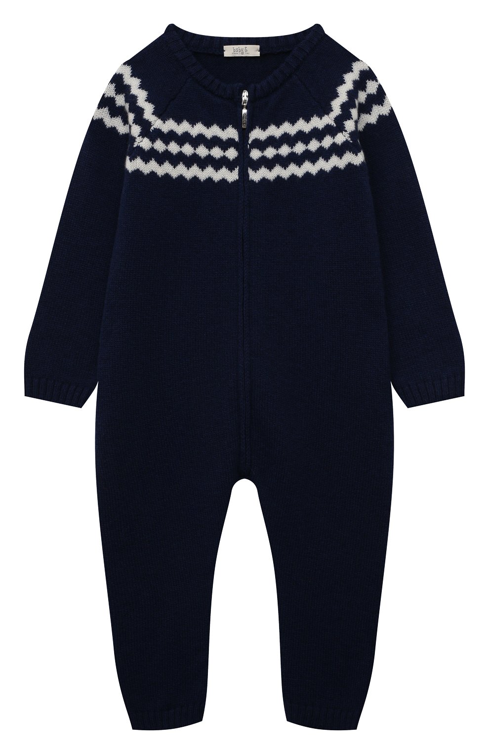 Детский шерстяной комбинезон BABY T синего цвета, арт. 22AI081TZ/1M-12M | Фото 1