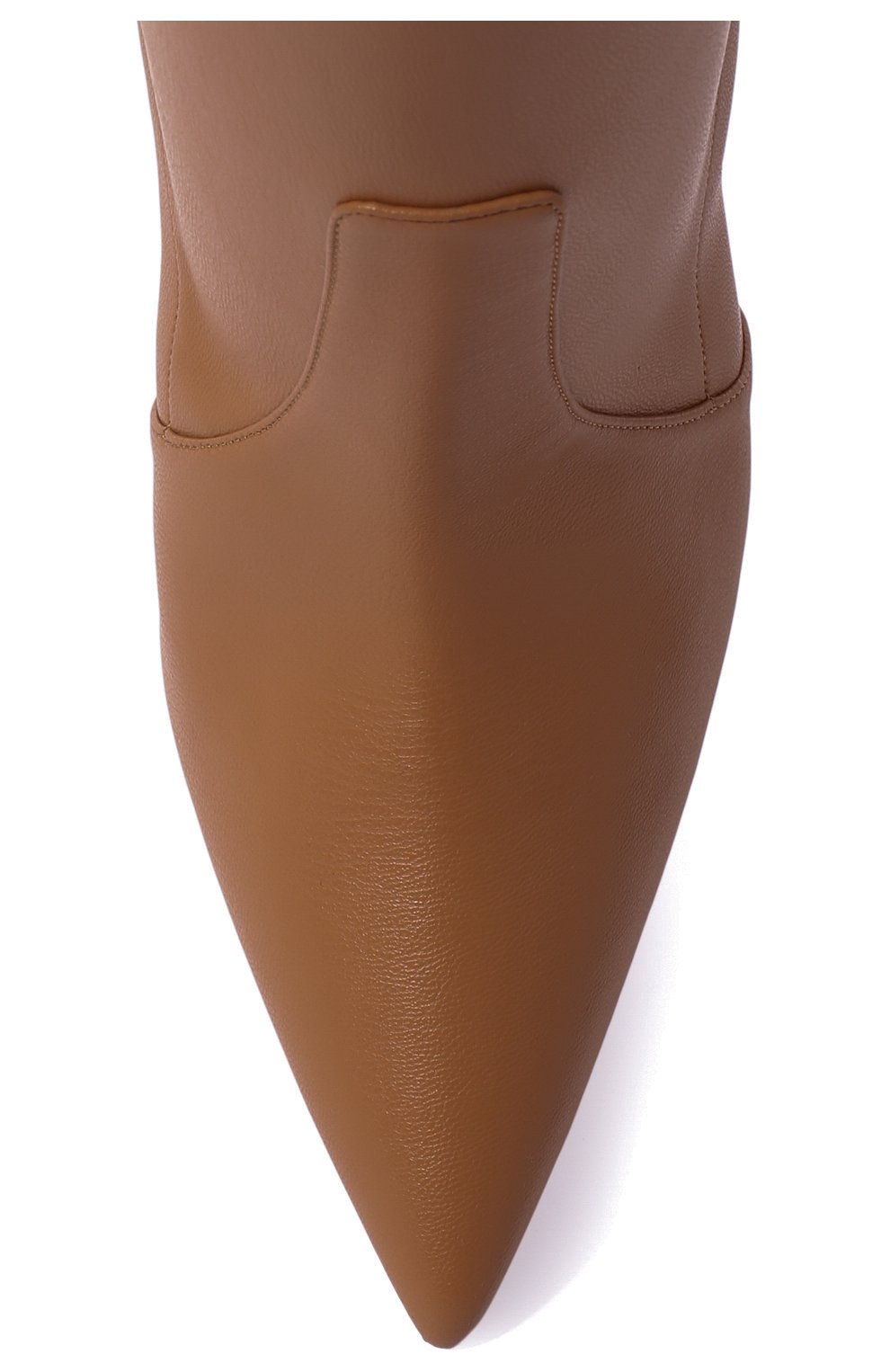 Женские кожаные ботфорты CASADEI бежевого цвета, арт. 1T012Z1001NE0NA2704 | Фото 6 (Каблук высота: Высокий; Материал внешний: Кожа; Высота голенища: Высокие; Материал внутренний: Натуральная кожа; Каблук тип: Шпилька)