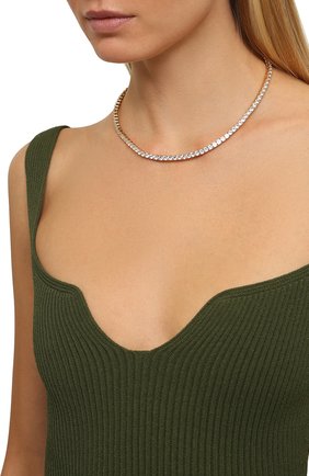 Женское колье CRYSTAL HAZE золотого цвета по цене 0 руб., арт. SERENA NECKLACE | Фото 2 Женское колье CRYSTAL HAZE золотого цвета, арт. SERENA NECKLACE | Фото 2 (Материал: Металл)