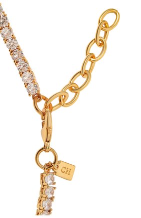 Женское колье CRYSTAL HAZE золотого цвета по цене 0 руб., арт. SERENA NECKLACE | Фото 4 Женское колье CRYSTAL HAZE золотого цвета, арт. SERENA NECKLACE | Фото 4 (Материал: Металл)