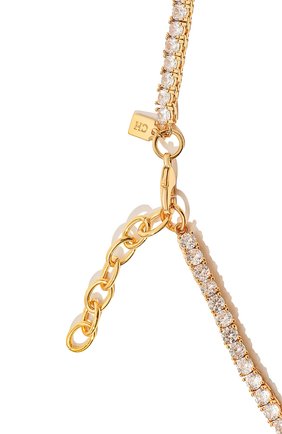 Женское колье CRYSTAL HAZE золотого цвета по цене 0 руб., арт. SERENA NECKLACE | Фото 5 Женское колье CRYSTAL HAZE золотого цвета, арт. SERENA NECKLACE | Фото 5 (Материал: Металл)