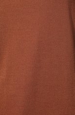 Женский топ из кашемира и шелка BRUNELLO CUCINELLI оранжевого цвета, арт. M41810000 | Фото 5 (Материал внешний: Шерсть, Кашемир; Рукава: Короткие; Длина (для топов): Стандартные; Стили: Кэжуэл)