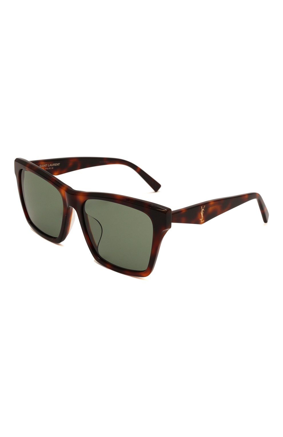 Женские солнцезащитные очки SAINT LAURENT коричневого цвета, арт. SL M104/F 003 | Фото 1 (Матер иал: Пластик; Тип очков: С/з; Очки форма: Квадратные; Оптика Гендер: оптика-женское)