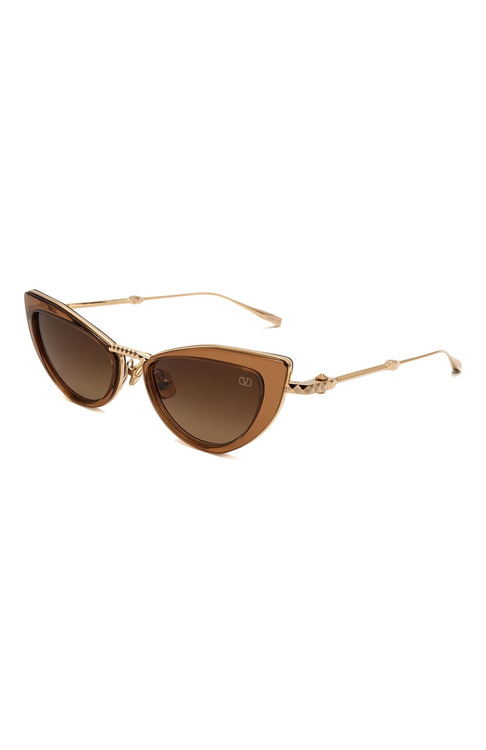 Женские солнцезащитные очки VALENTINO коричневого цвета, арт. VLS-102B | Фото 1 (Тип очков: С/з; Оптика Гендер: оптика-женское)