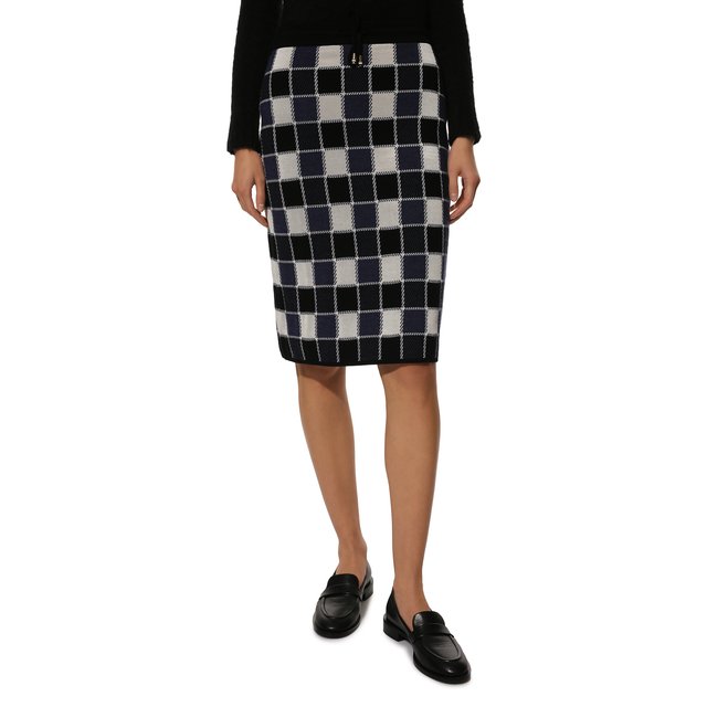 фото Юбка из шерсти и вискозы boss